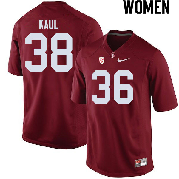 Women #38 Jason Kaul Stanford Cardinal College Football Jerseys Sale-Cardinal